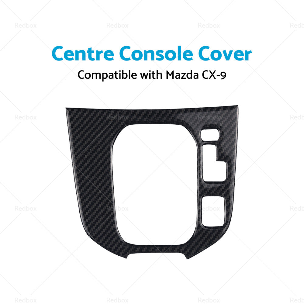Carbon Fibre Centre Console Gear Shift Cover Frame Suitable for Mazda CX-9 16-22-3