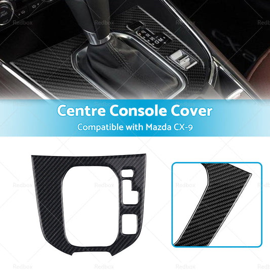 Carbon Fibre Centre Console Gear Shift Cover Frame Suitable for Mazda CX-9 16-22-0